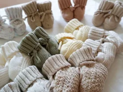 Mini Fashion™ - Varme og stilfulde - Strikkede Babysutsko Discount