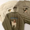 Katoenen Winterjas met Borduursel Mini Fashion™ - Vinterjakke i Bomuld med Broderi Hot