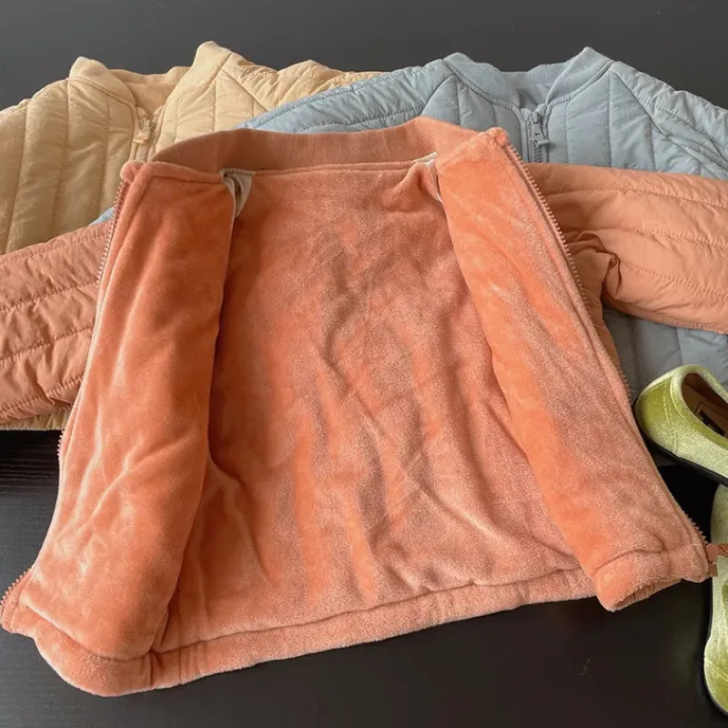 Katoenen Winterjas met Borduursel Mini Fashion™ - Vinterjakke i Bomuld med Broderi Hot