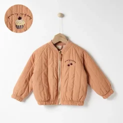Katoenen Winterjas met Borduursel Mini Fashion™ - Vinterjakke i Bomuld med Broderi Hot