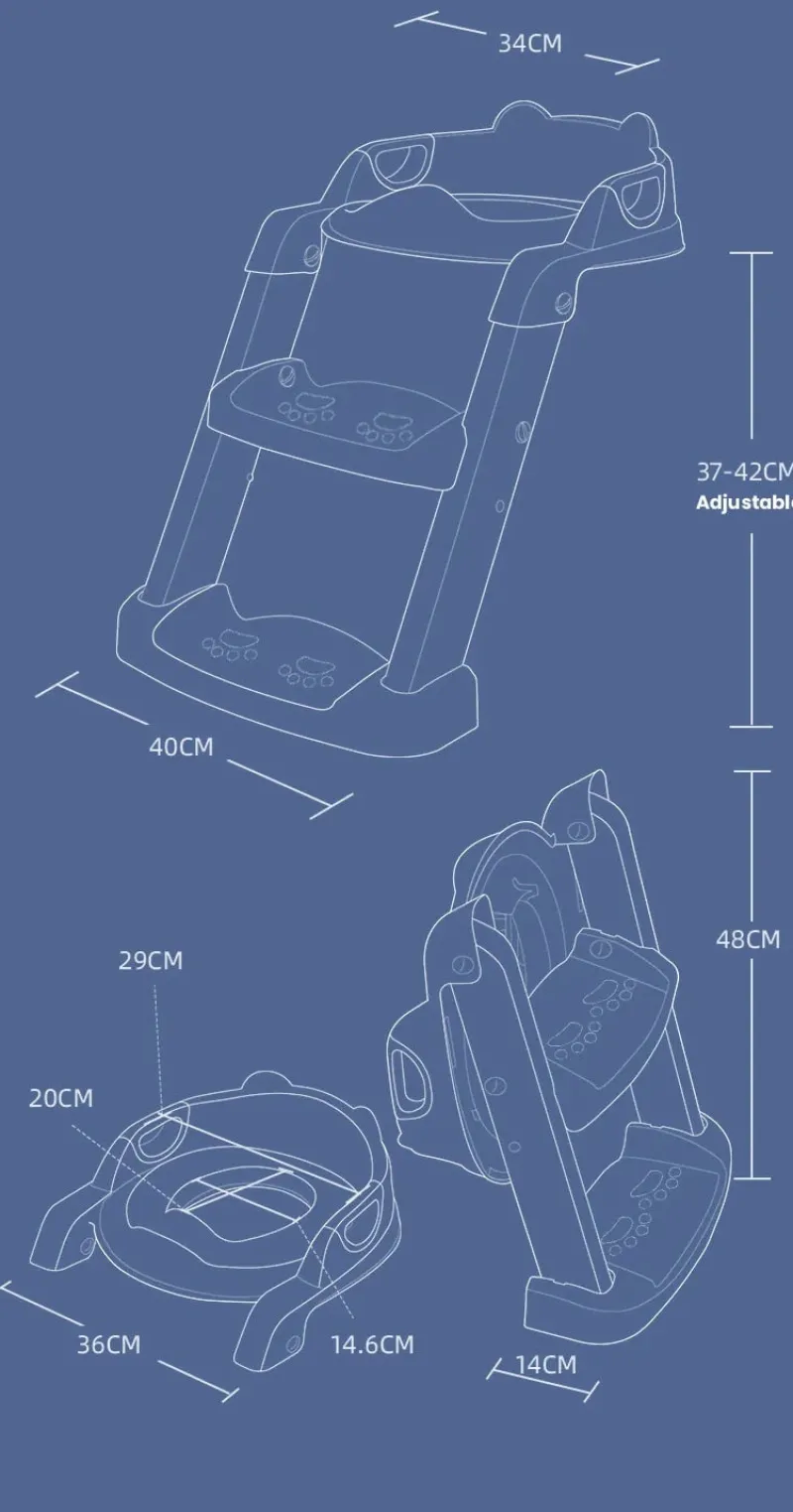Potty Training Seat™ - toilettræning for de mindste - sammenklappelig potte Fashion