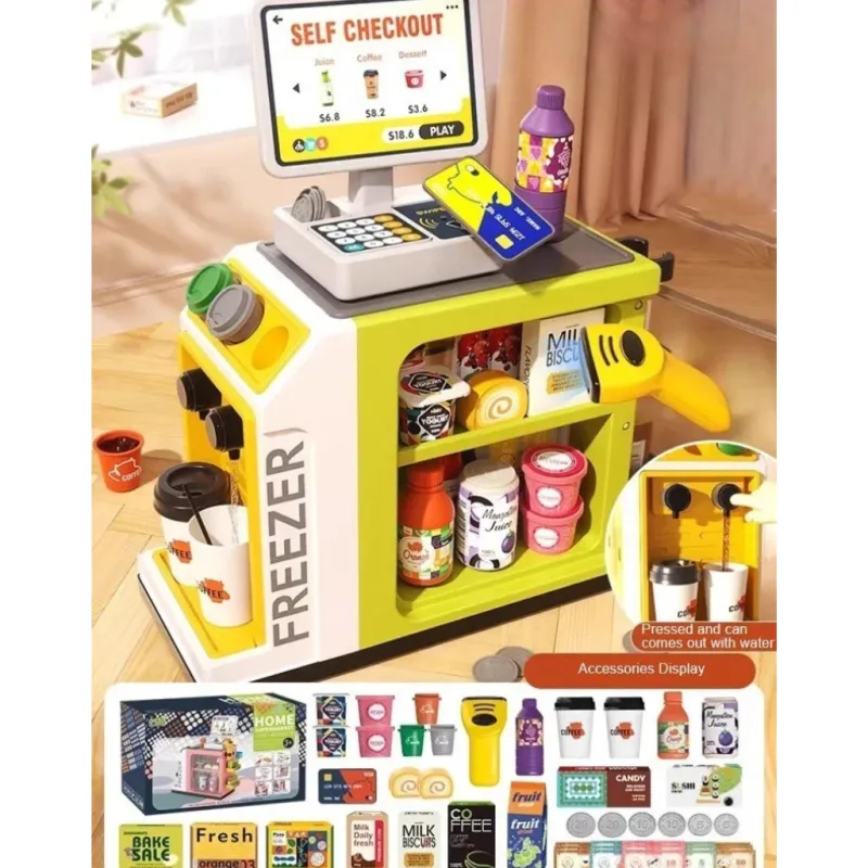 Supermarket Set™ - Indkøbssjov til hjemmet - Legetøjs kasseapparat Best