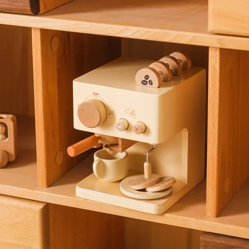 Woods™ - Den Kommende Barista - Espressomaskine-sæt i træ Discount
