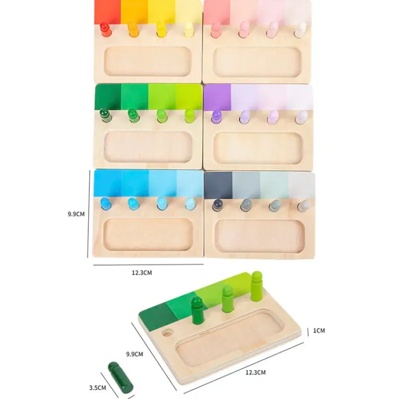 Woods™ - farverig Montessori - sjov læringstavle Discount