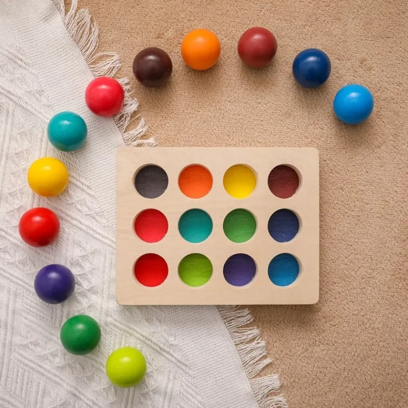 Woods ™ - Rainbow Balls - Sorteringsspil Online