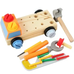 Woods™ - Værktøj til børn - Montessori-bil skruebræt Online